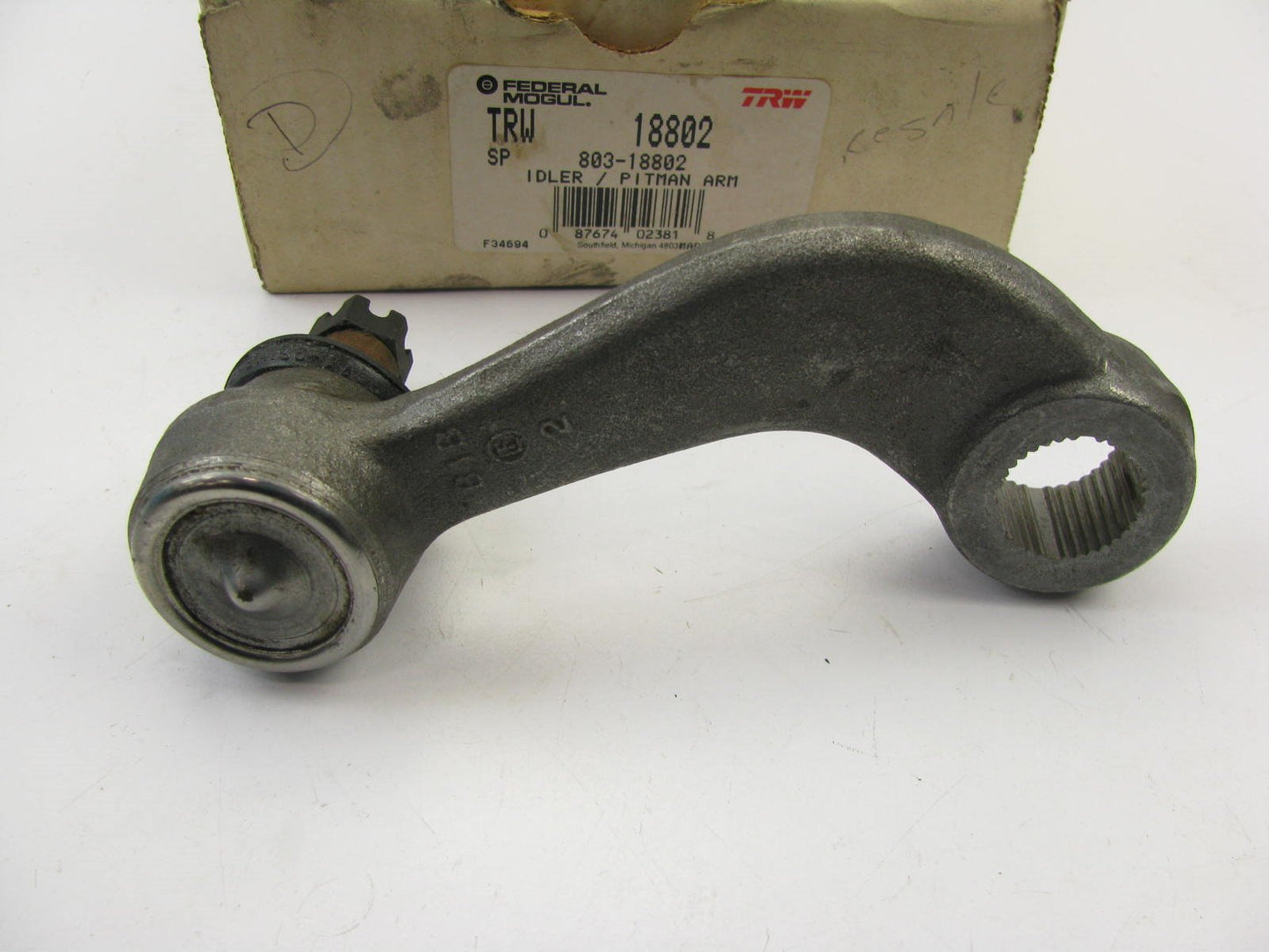 TRW 18802 Steering Pitman Arm - 1971-1973 Mustang Cougar MANUAL STEERING ONLY