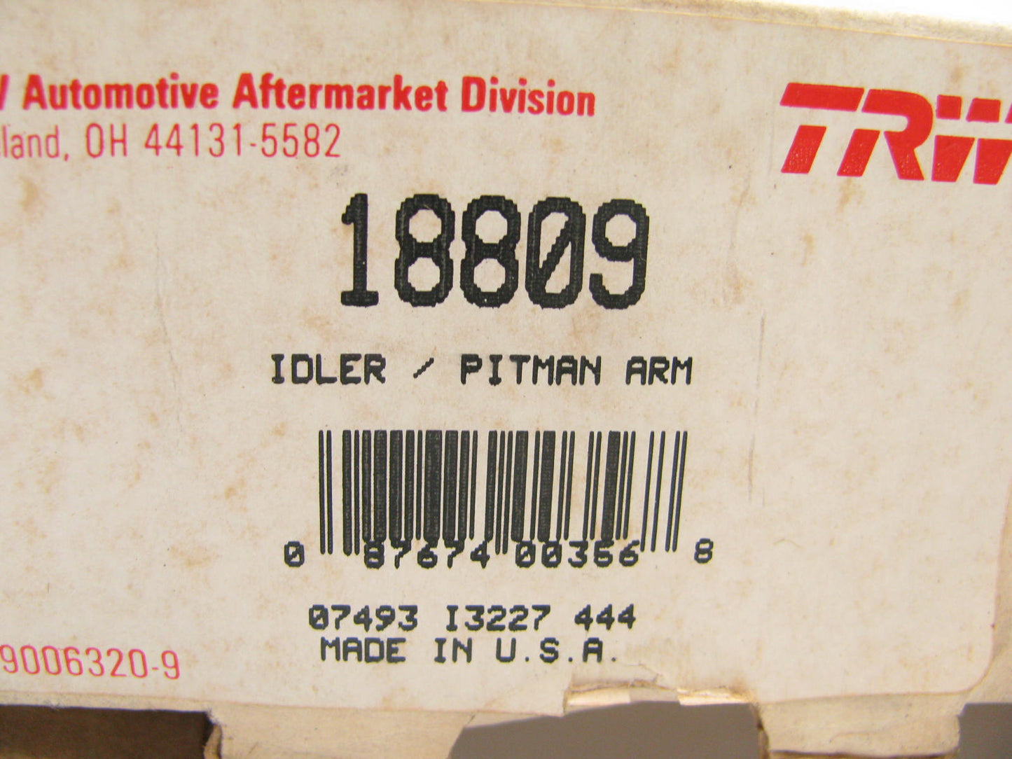 TRW 18809 Steering Idler Arm