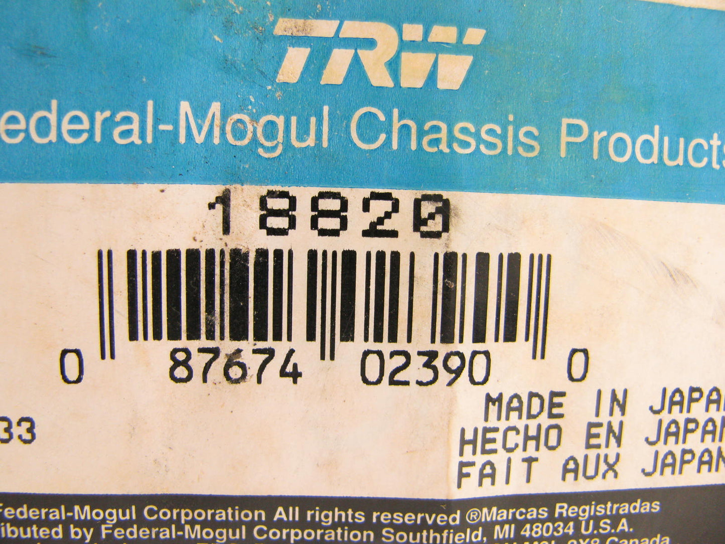 TRW 18820 POWER Steering Idler Arm For 1979-1981 Datsun 280ZX - (555)  Re-boxed