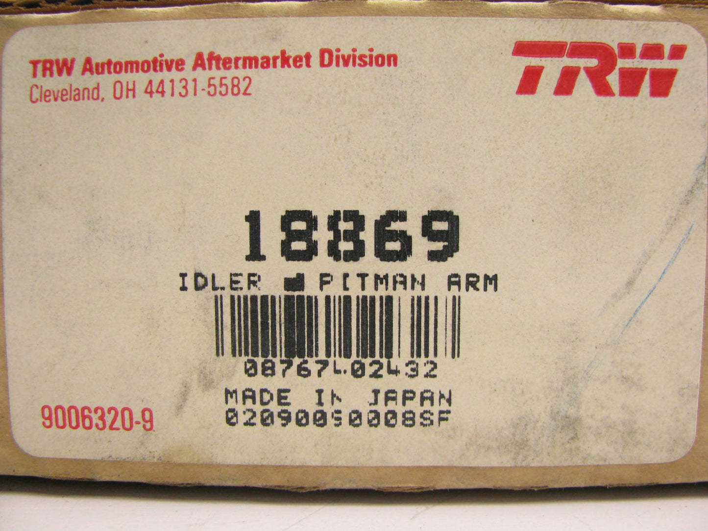 TRW 18869 Steering Pitman Arm For 1979-1982 Mazda 626