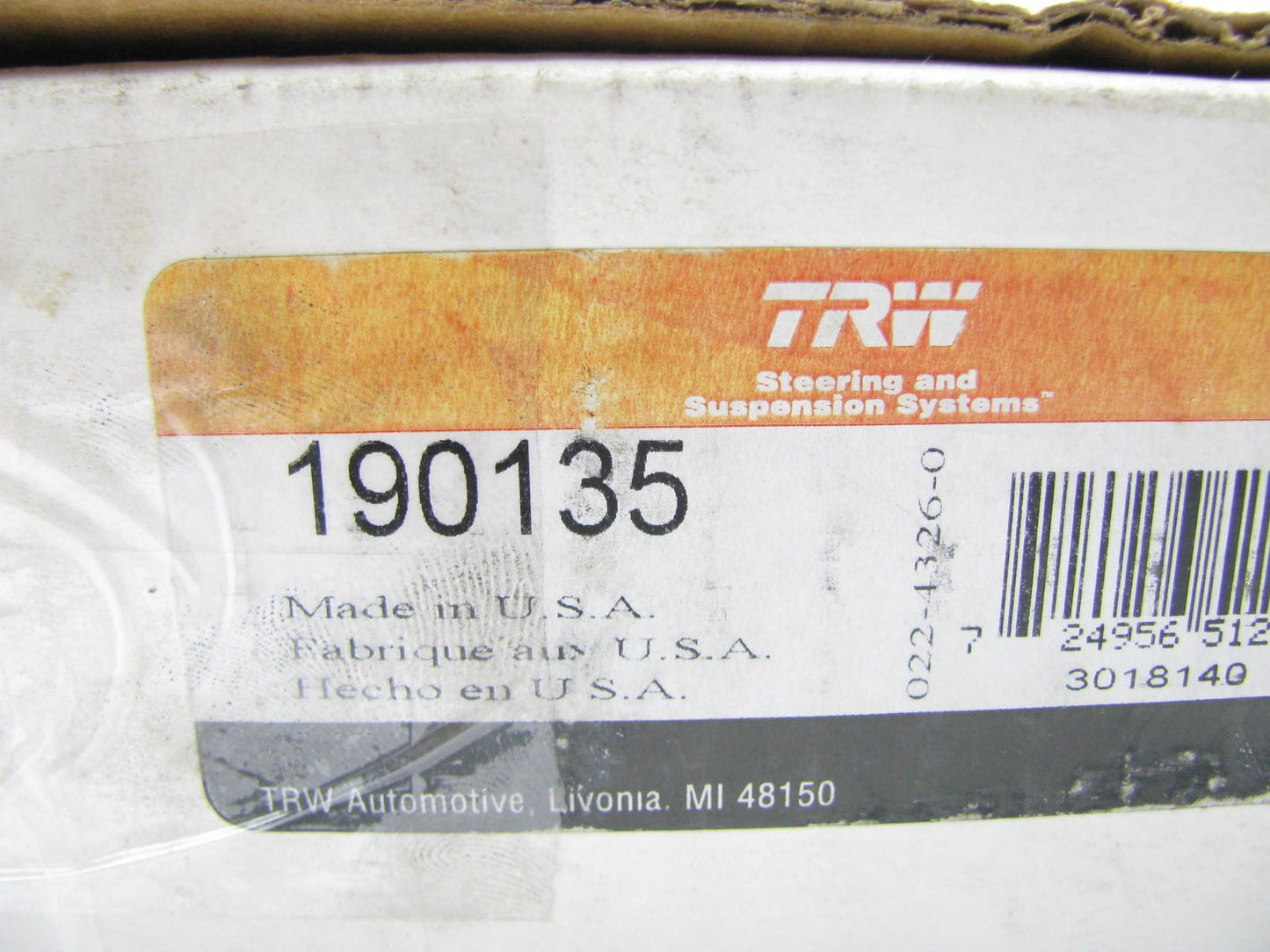 TRW 190135 Idler Arm For 1994-1999 RAM 1500 2500 (RWD/2WD ONLY)