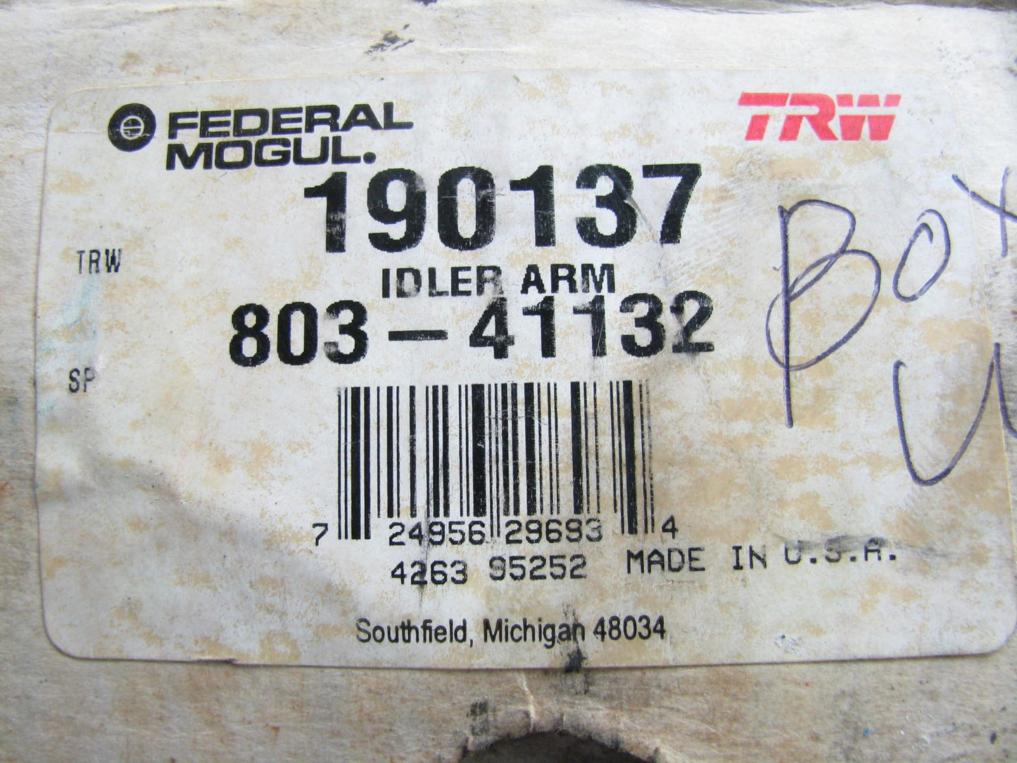 TRW 190137 Steering Idler Arm