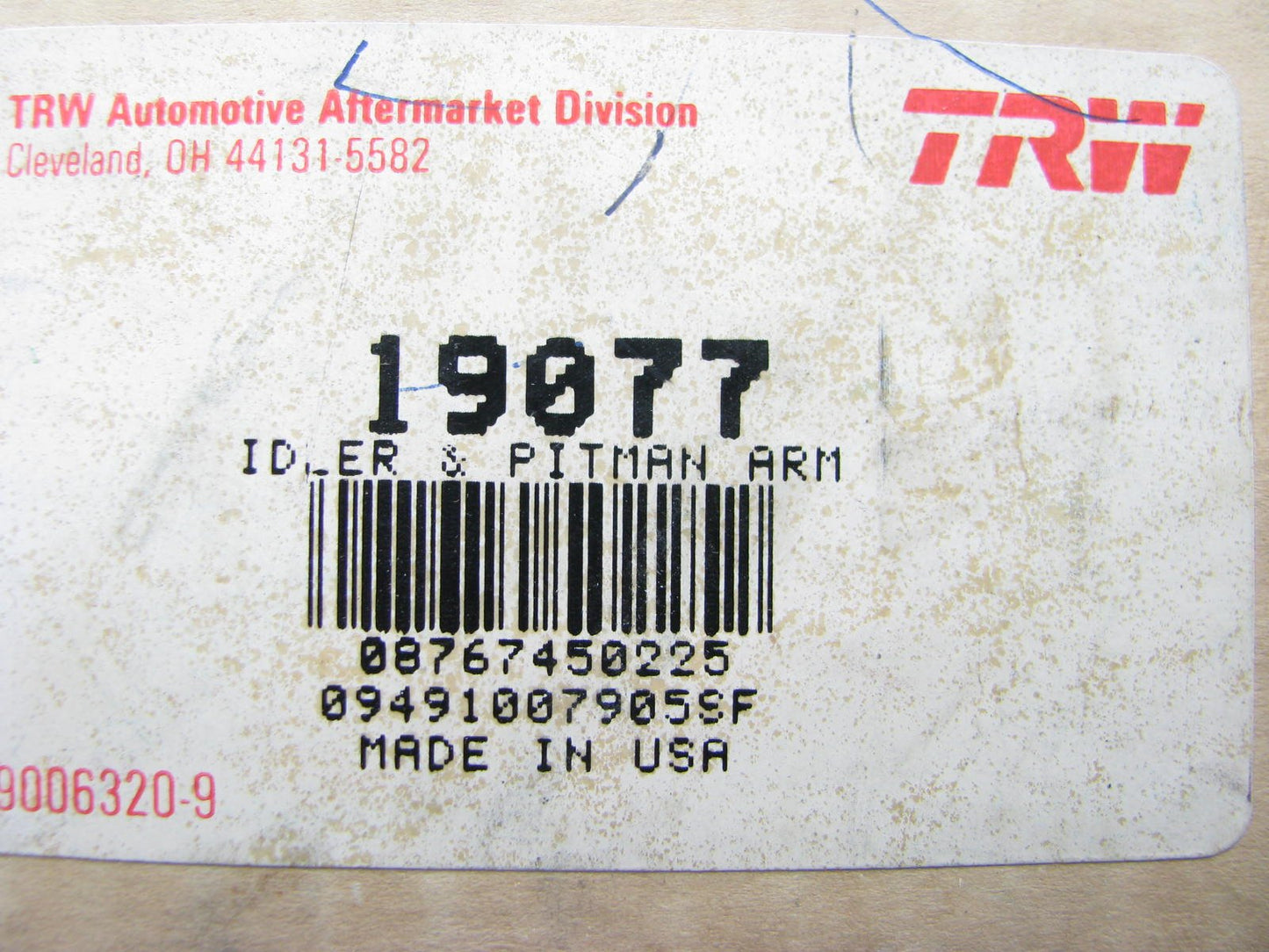 TRW 19077 Steering Idler Arm