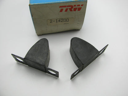 Front Lower Suspension Control Arm Rubber Bumpers TRW 2-14200 (Pair As Shown)