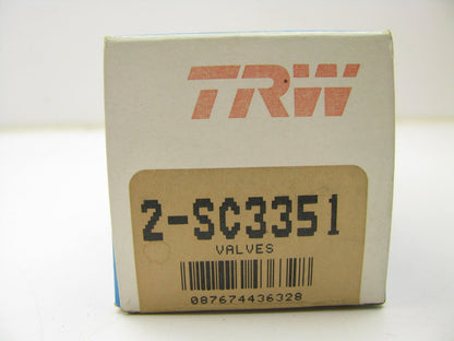 (2) TRW SC3351 Engine Exhaust Valves 1977-1985 VOLVO 242 244 2.1L I4