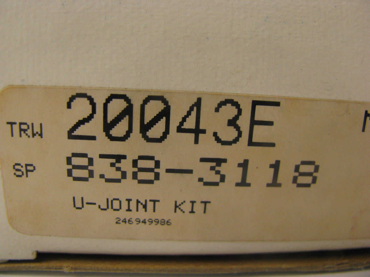 TRW 20043E Winged  U-Joint Universal Joint
