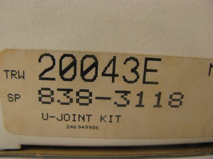 TRW 20043E Winged  U-Joint Universal Joint