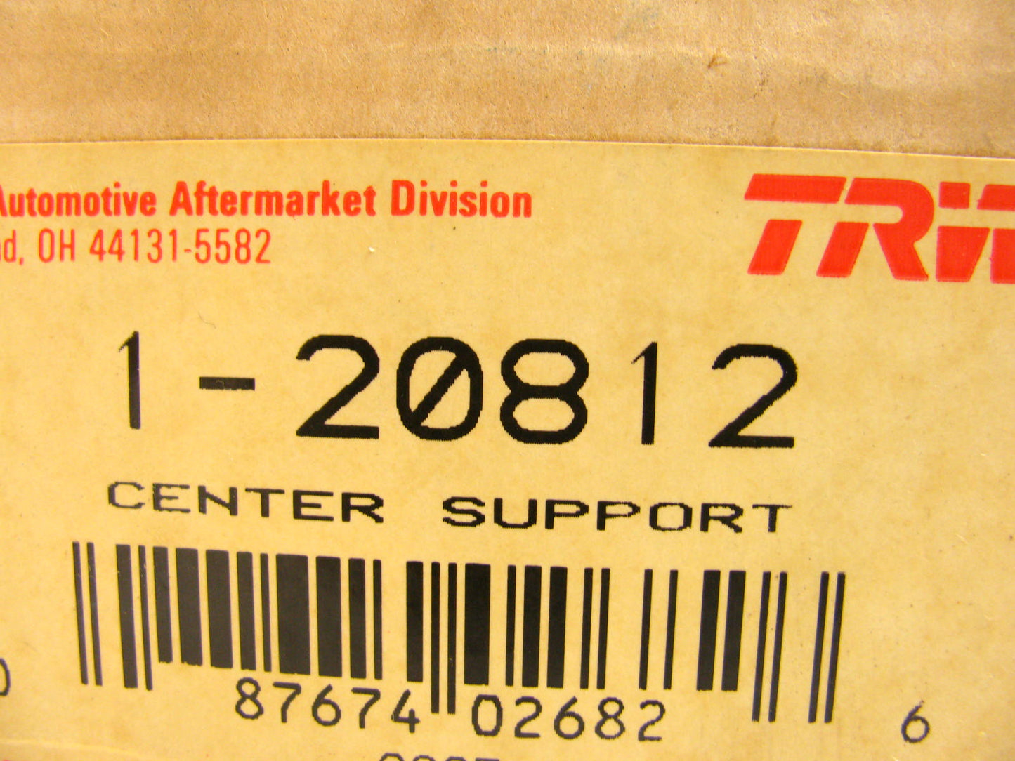 TRW 20812 Drive Shaft Center Support Bearing