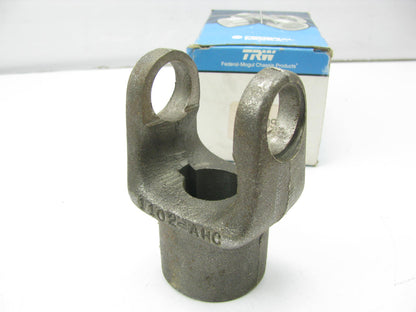 TRW 21096 PTO End Yoke 1200 Series 1-1/8'' Bore 1/4'' & 5/16'' Key 3/8''-16 Hole