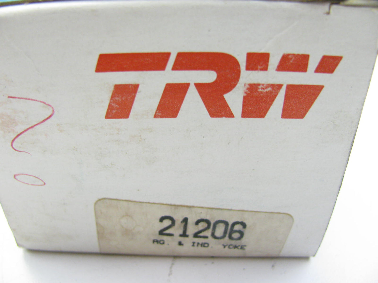 TRW 21206 PTO End Yoke 2000 Series 1-3/8'' Round Bore 3-3/4'' Long 5/16'' Key