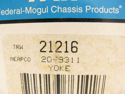 TRW 21216 2000 Series Implement Yoke 1-1/4''-6 Bore 2-3/4'' Long 1'' To End 20-9311