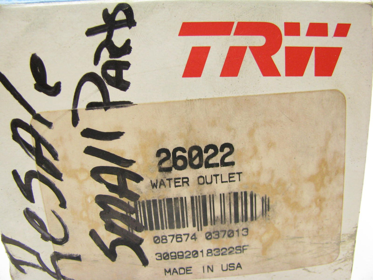 TRW 26022 Engine Coolant Water Outlet Thermostat Cover