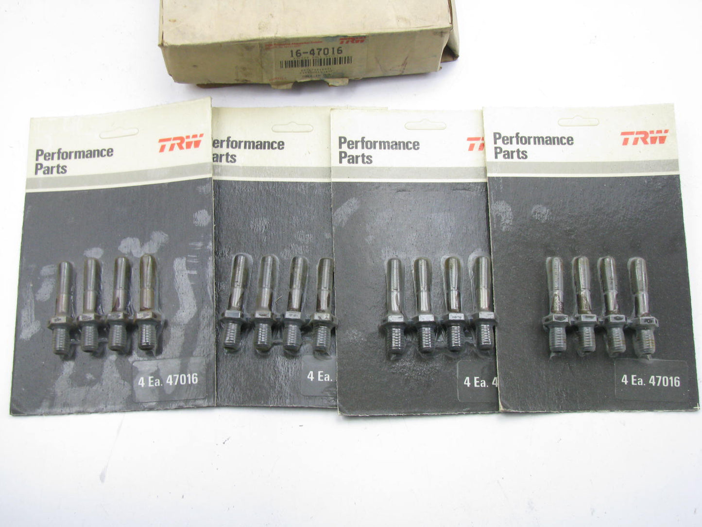 (16) TRW 47016 Rocker Arm Studs - 3/8'' Top W/ 7/16'' Threaded Base Chevy SBC V8
