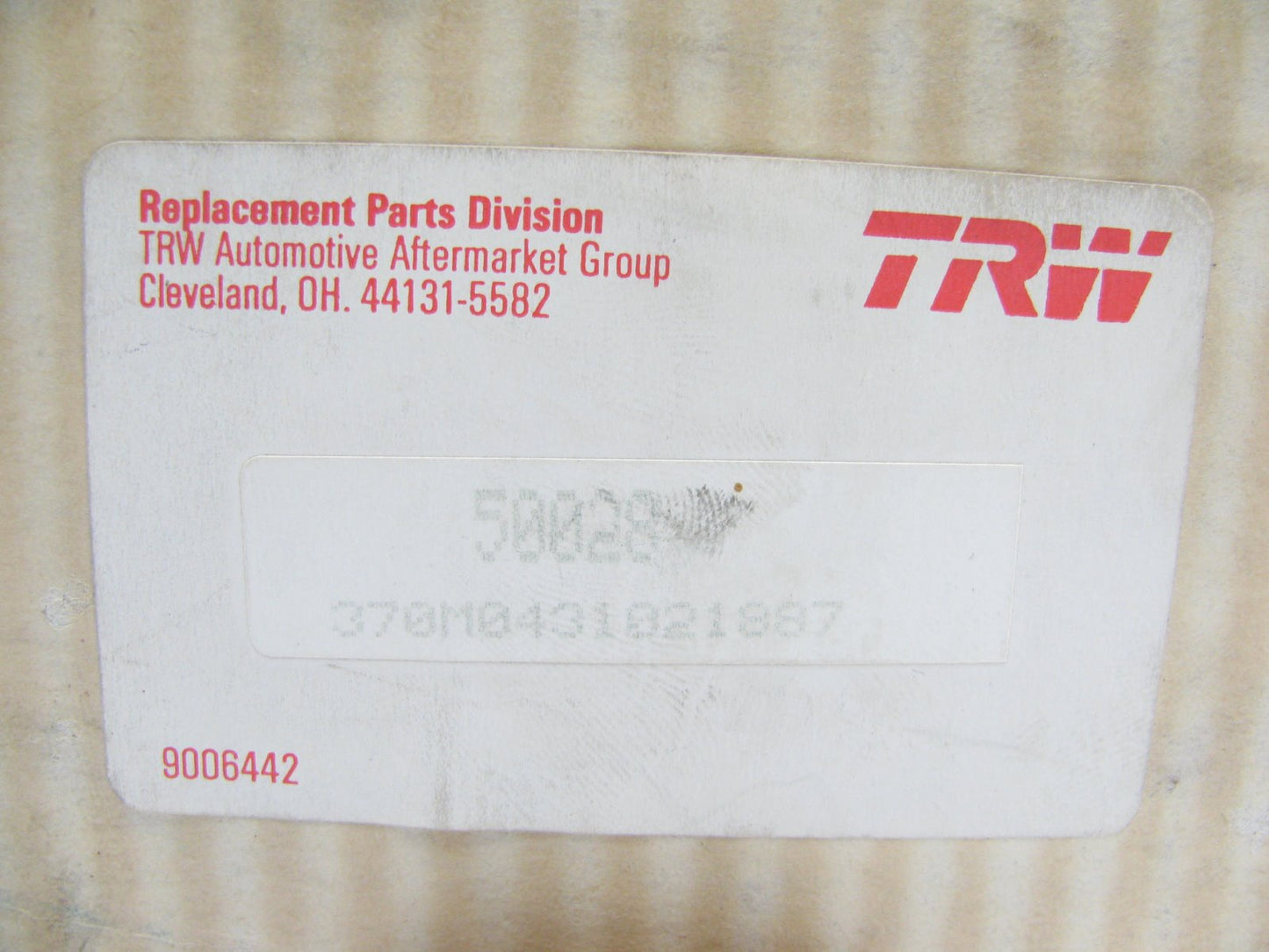 TRW 50028 Engine Oil Pump Interchange # 224-43364S