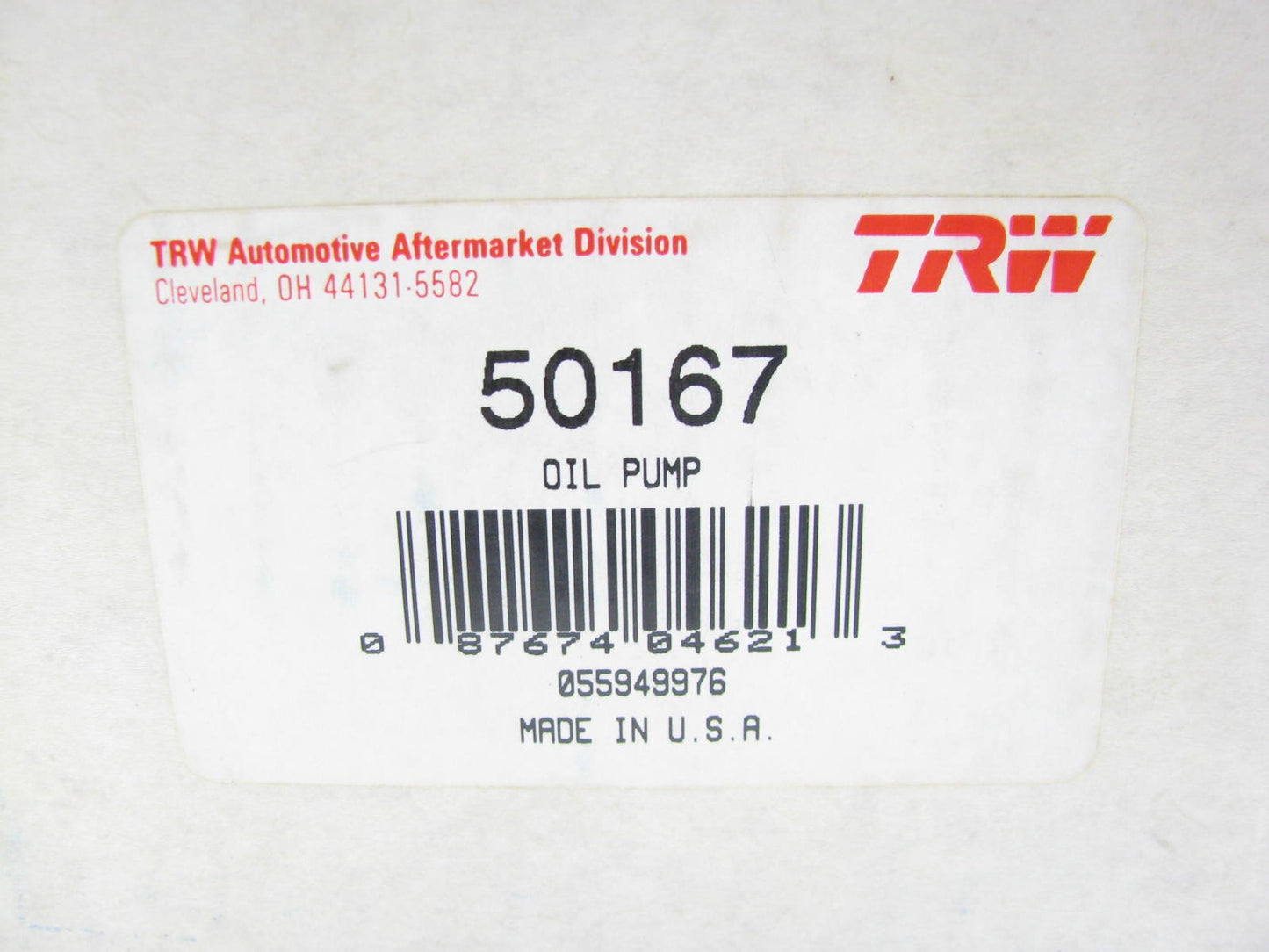 TRW 50167 Engine Oil Pump For 1983-1988 Buick Chevrolet Pontiac 2.0L 2.2L