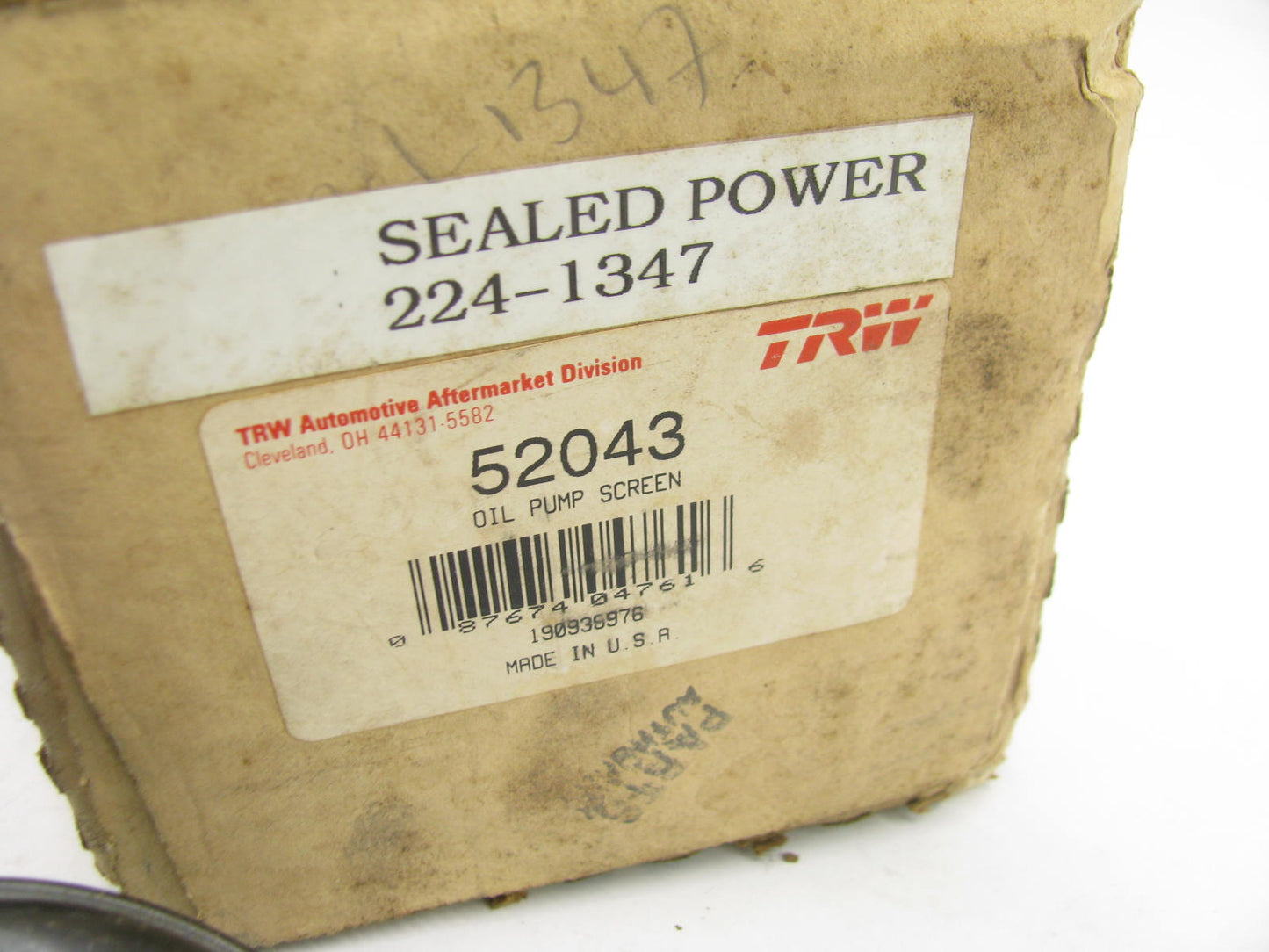 TRW 52043 Oil Pump Pickup Tube Screen For 1964-1984 Chevrolet GMC 230 250-L6