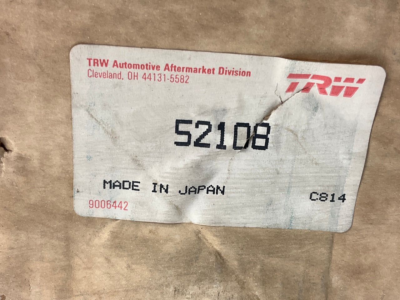 TRW 52108 Engine Oil Pump Pickup Tube For 1982-1986 Toyota 4AC