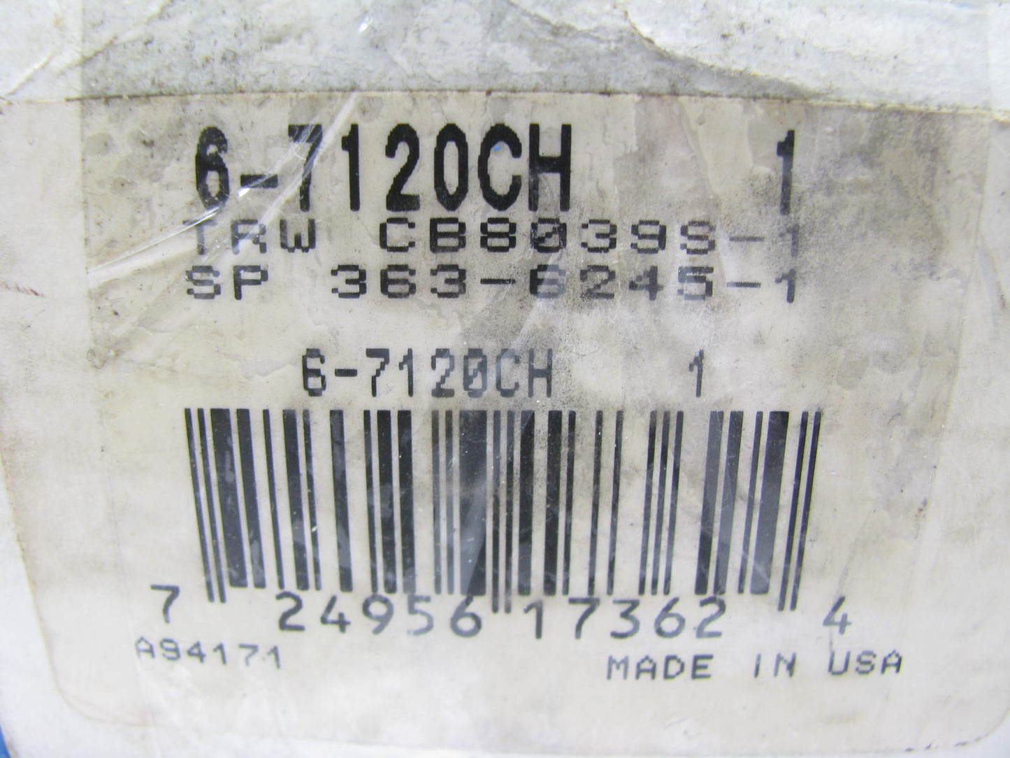 TRW 67120CH .001 Performance Connecting Rod Bearing Set For 78-88 GM V6