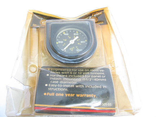 TRW 610542 Minature Oil Pressure Gauge Kit 0-100 PSI 6V / 12V Systems