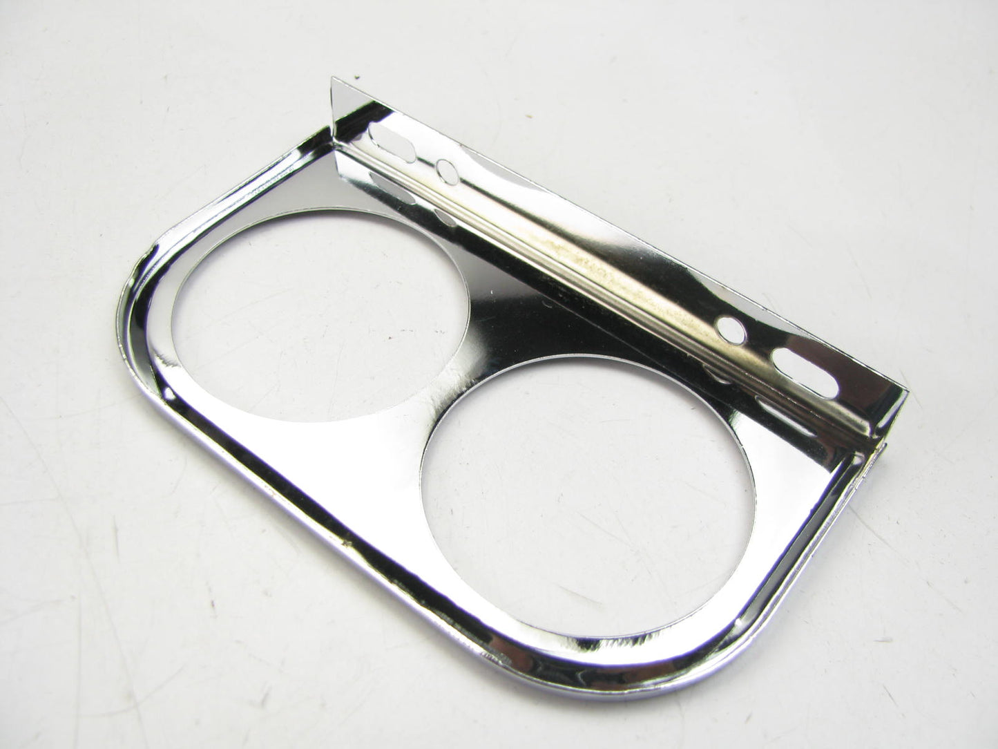 TRW 610601 Universal 2-1/16'' Double Gauge Trim Bezel Pod Under Dash Chrome