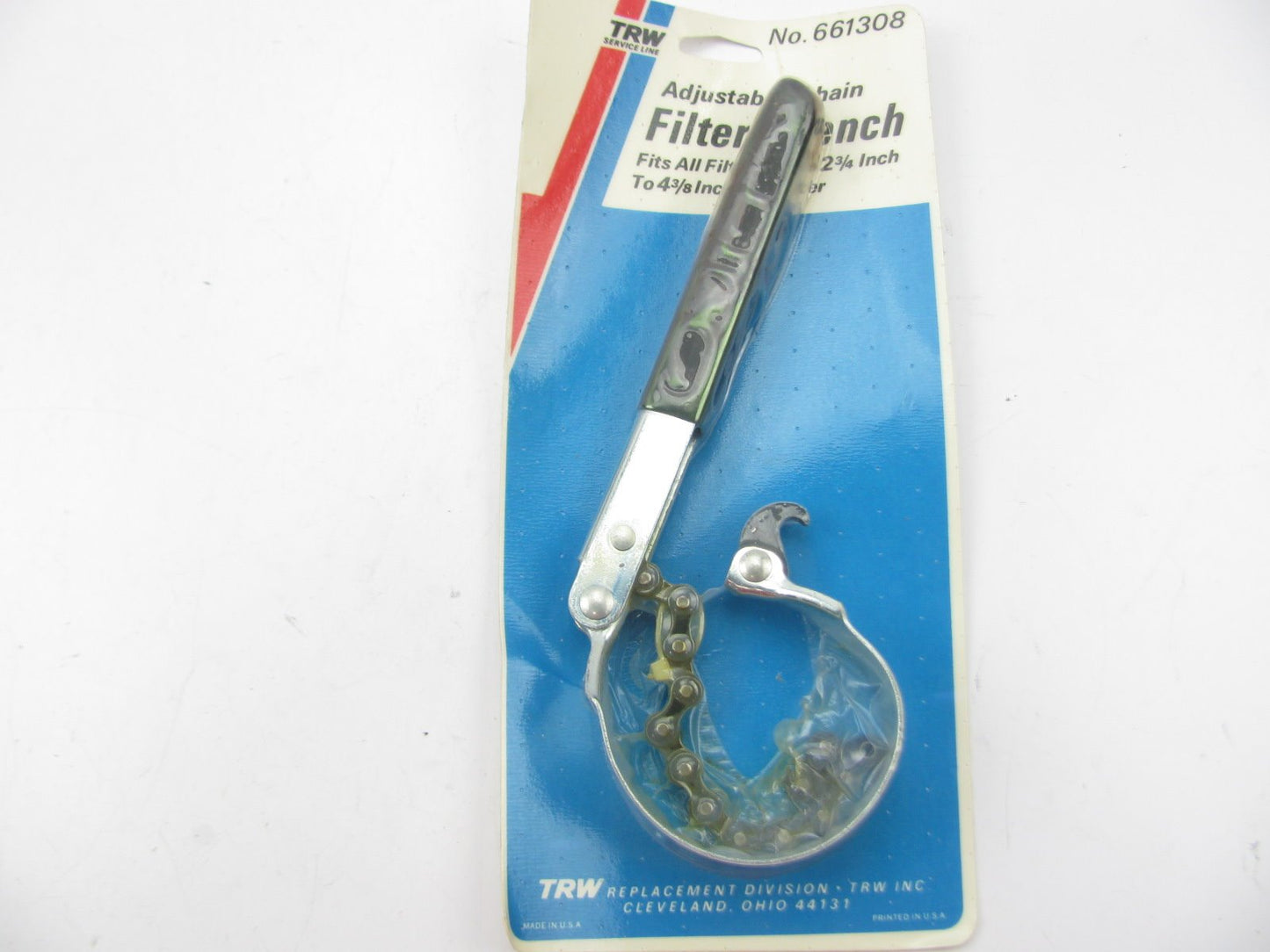 TRW 661308 Adjustable Chain Oil Filter Wrench (2 3/4''-4 3/8'')