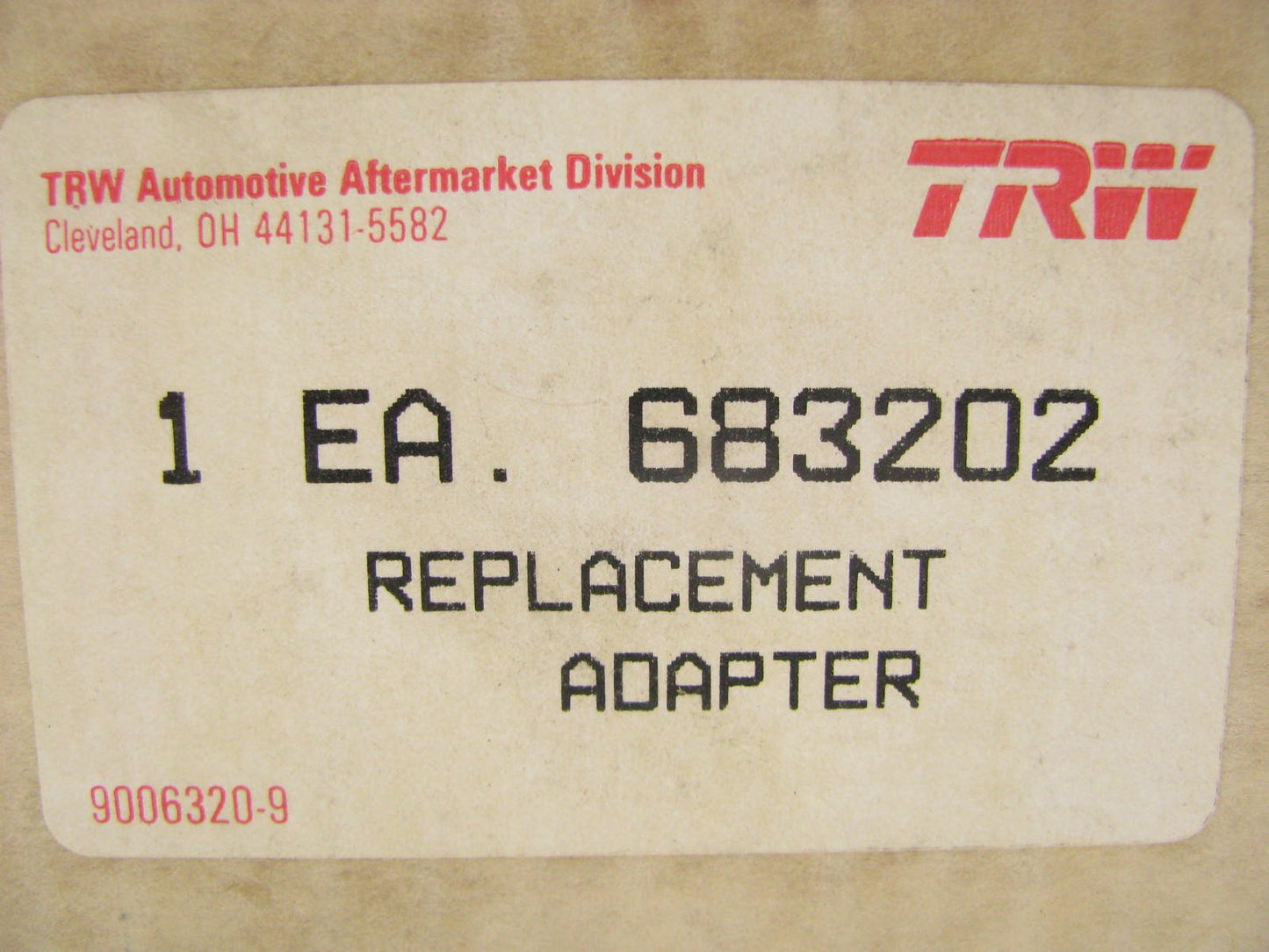 TRW 683202 OBERG Oil Cooler Adapter - Detroit Diesel Engines