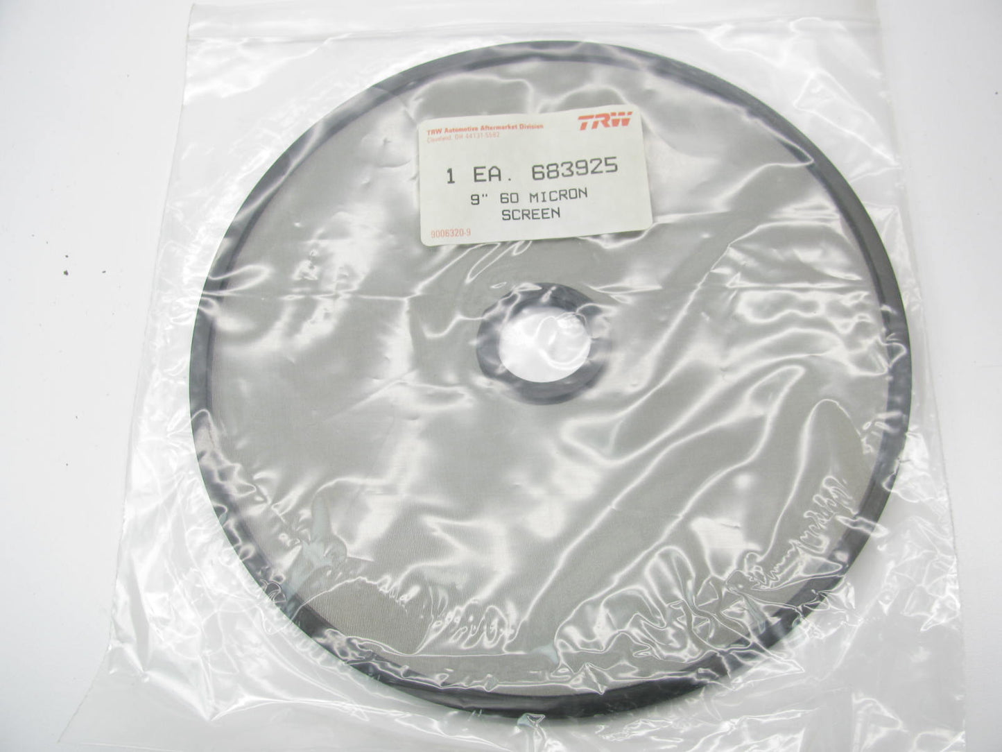 TRW 683925 Replacement Oberg Filter Screen Element - 9'' Diameter 60 Micron