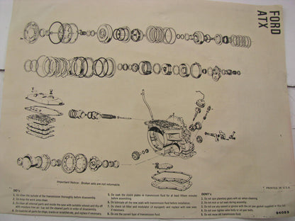 TRW 6K31 Transmission Gasket Rebuild Kit - Ford ATX 3-speed