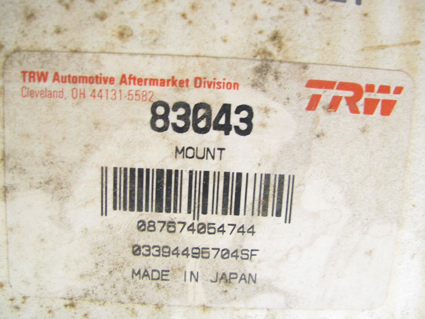 TRW 83043 Right Engine Motor Mount For 1969-1972 Toyota Corona 1.9L-L4