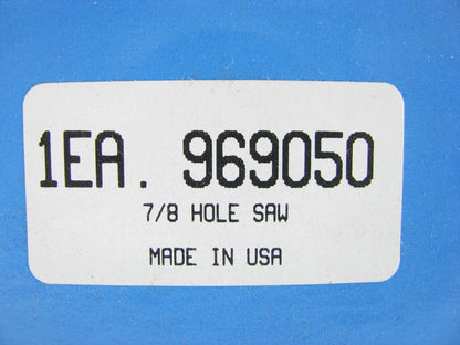 TRW 969050 Made In USA 7/8'' Hole Saw Kit