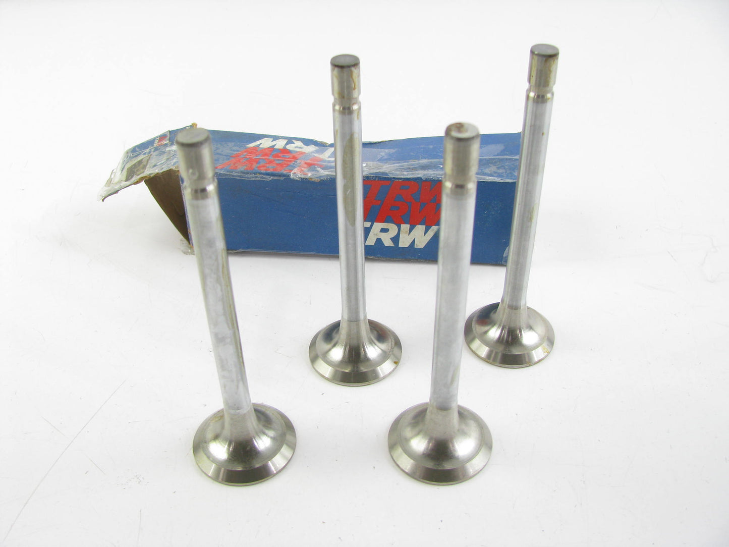 (4) TRW AS3002 Engine Exhaust Valve For 1971-1975 Chevrolet Pontiac 2.3L-L4
