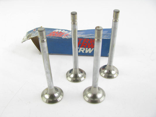 (4) TRW AS3002 Engine Exhaust Valve For 1971-1975 Chevrolet Pontiac 2.3L-L4