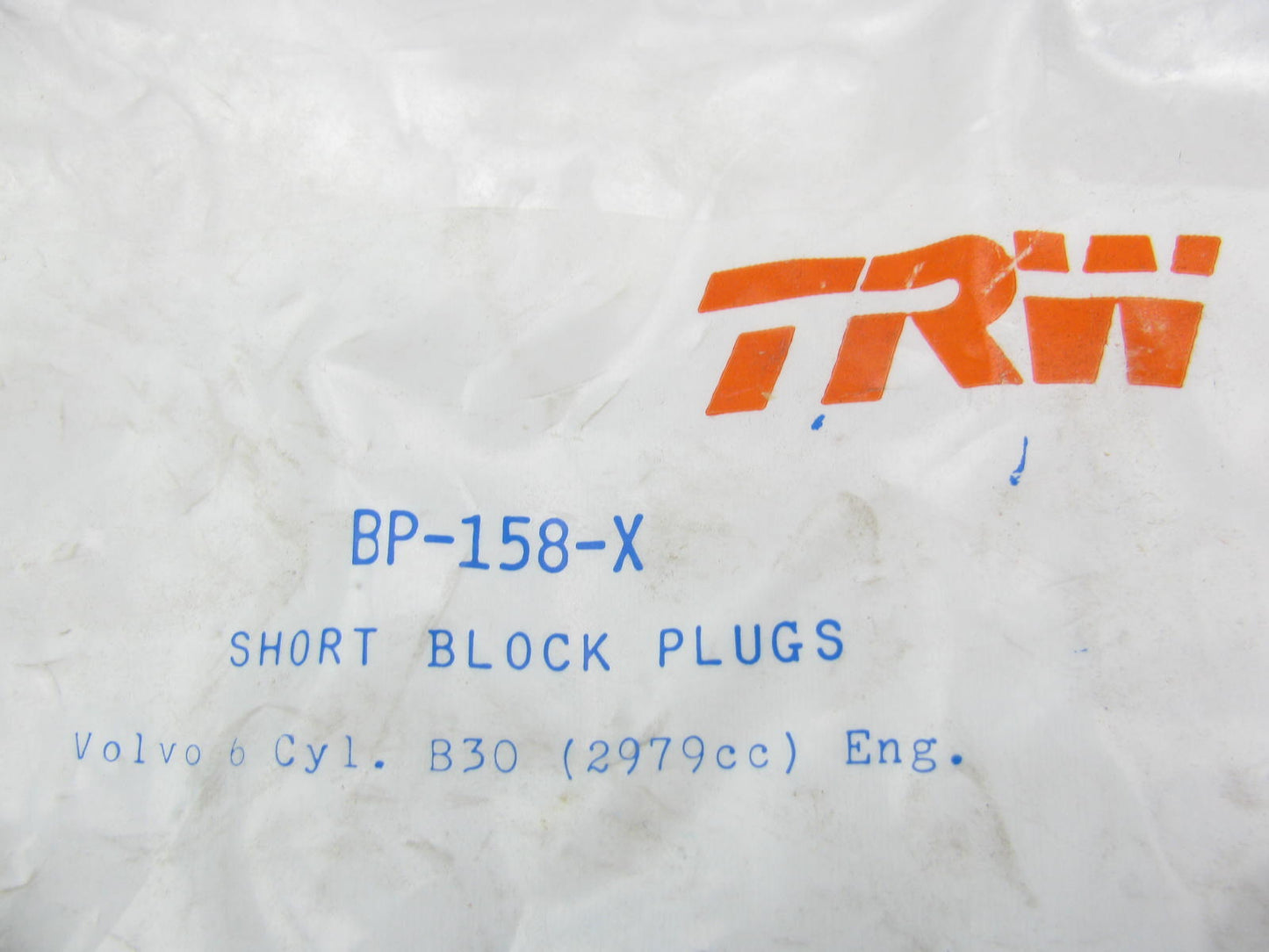 TRW BP158X Engine Block Freeze Plugs For Volvo B30 6 Cylinder Engine