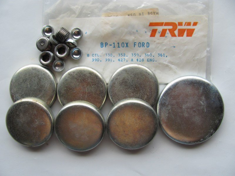 TRW BP110X Freeze Expansion Plug Set - Ford 352 359 360 361 390 391 427 428 V8
