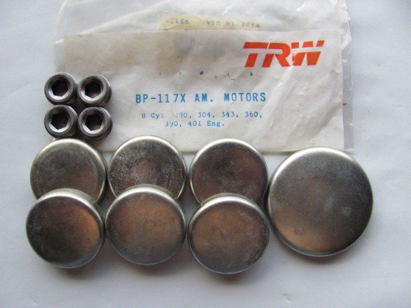TRW BP117X Freeze Expansion Plug Set For Jeep AMC 290 304 343 360 390 401