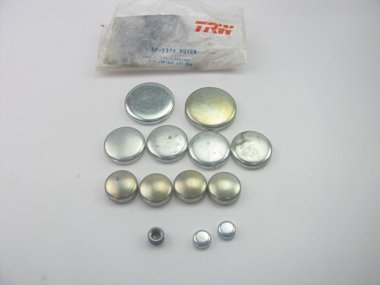 TRW BP137X Freeze Expansion Plug Set - Chevy Olds Pontiac 196 231 V6 Engines