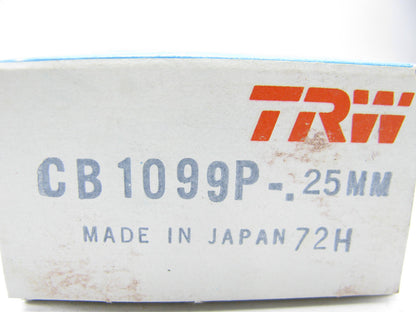 (4) TRW CB1099P-25MM Connecting Rod Bearings .25mm 1975-1985 GM Isuzu 1.8L