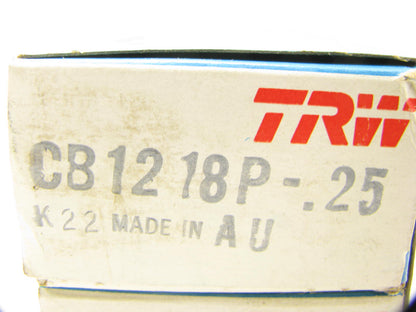 (4) TRW CB1218P-25 Connecting Rod Bearings - .25mm - Toyota 20R 22R 22RE