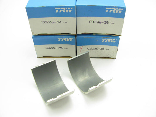 (4) TRW CB206-30 Engine Connecting Rod Bearings .030'' IHC Tractor 248