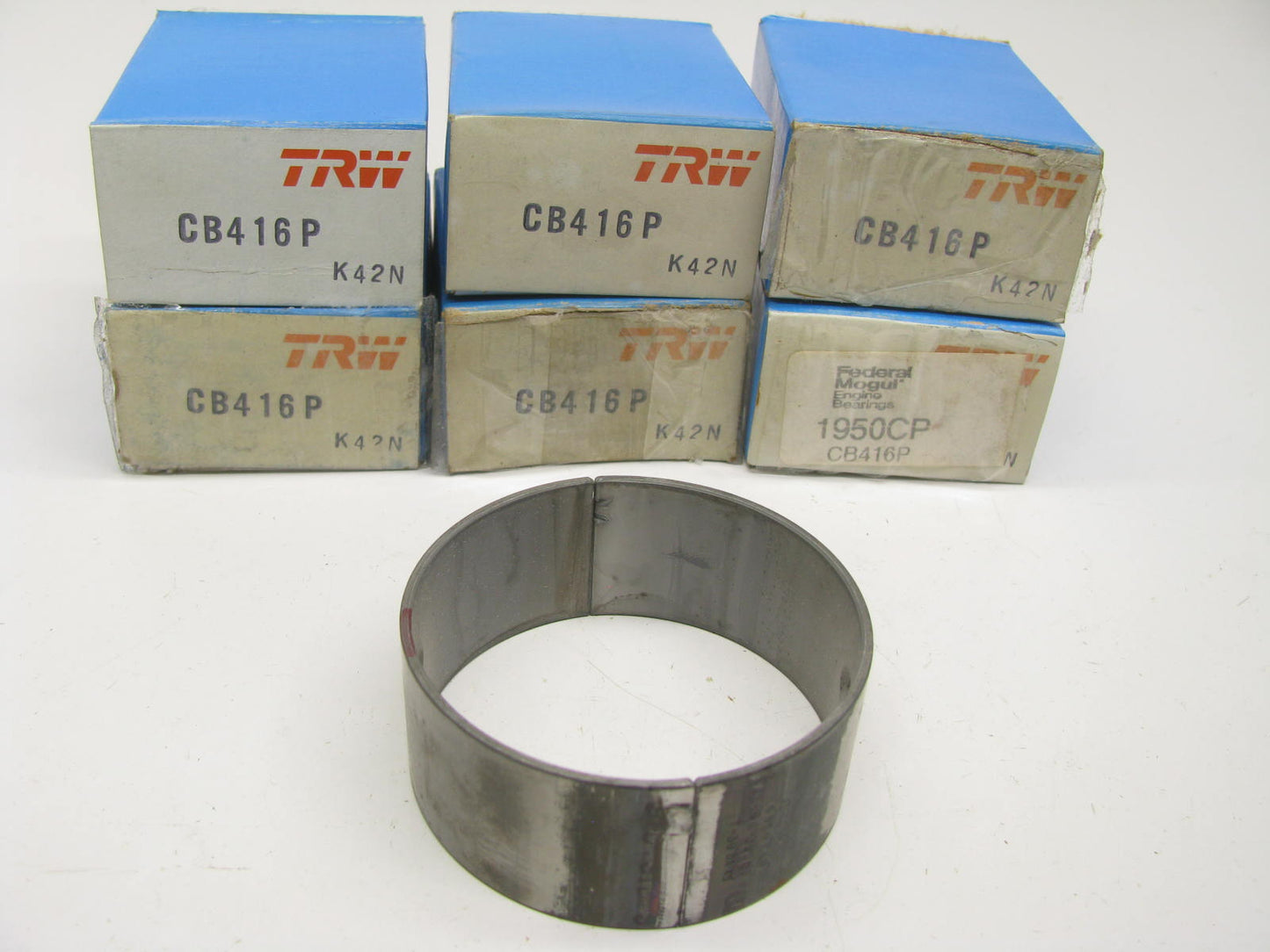 (6) TRW CB416P Connecting Rod Bearings STD 1962-69 Chevrolet 230 235 261