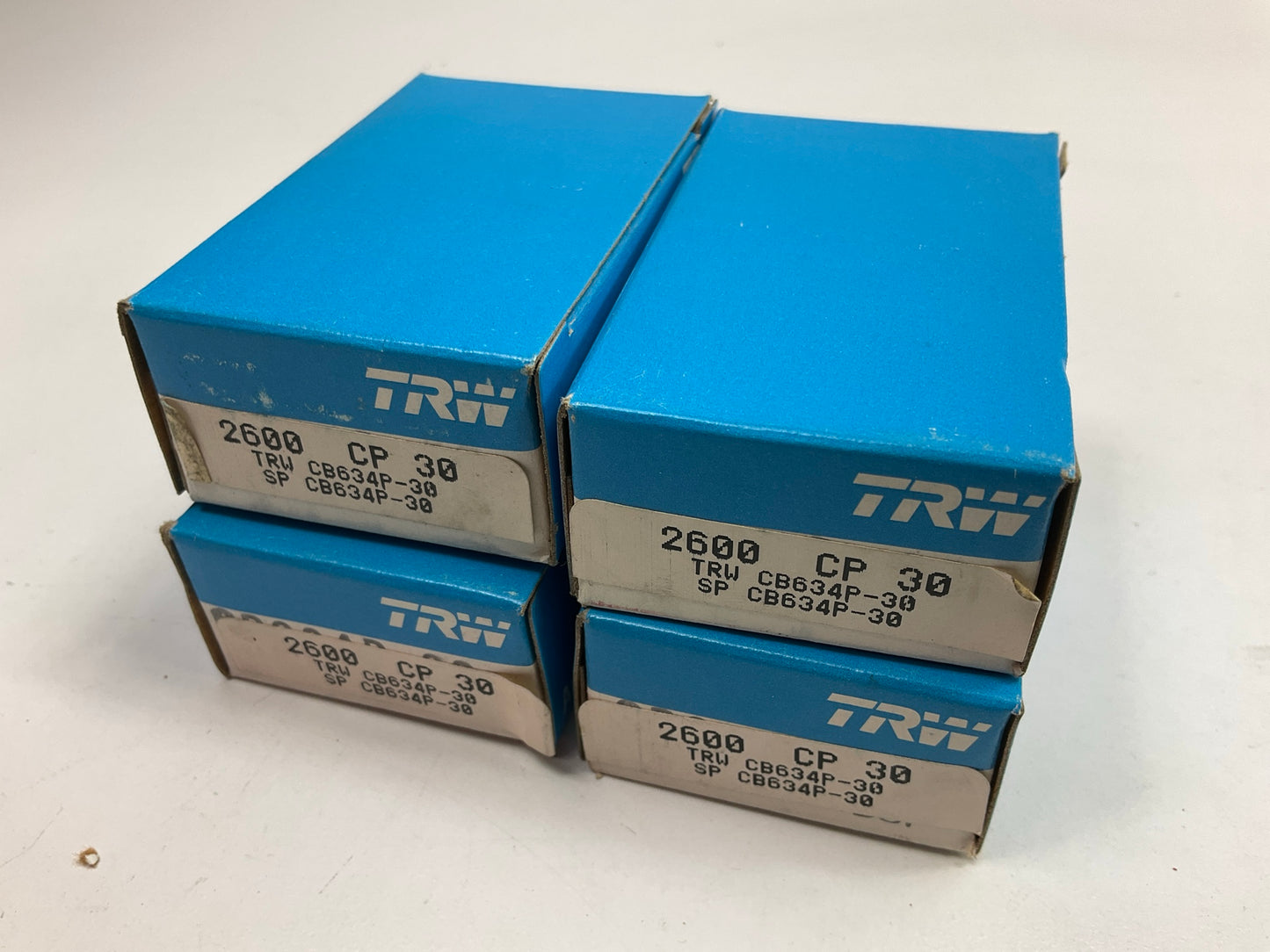 (4) TRW CB634P-30 Connecting Rod Bearings .030'' - Ford 221 260 289 302 V8