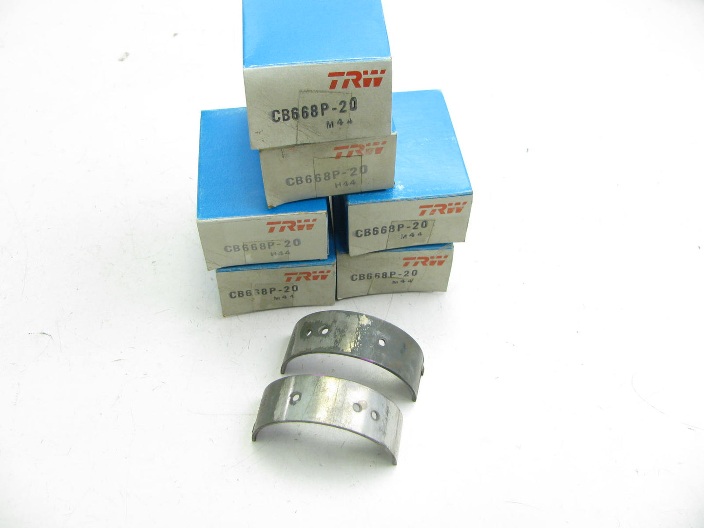 (6) TRW CB668P-20 Connecting Rod Bearings .020'' 1952-1964 Ford 215 223 262-L6