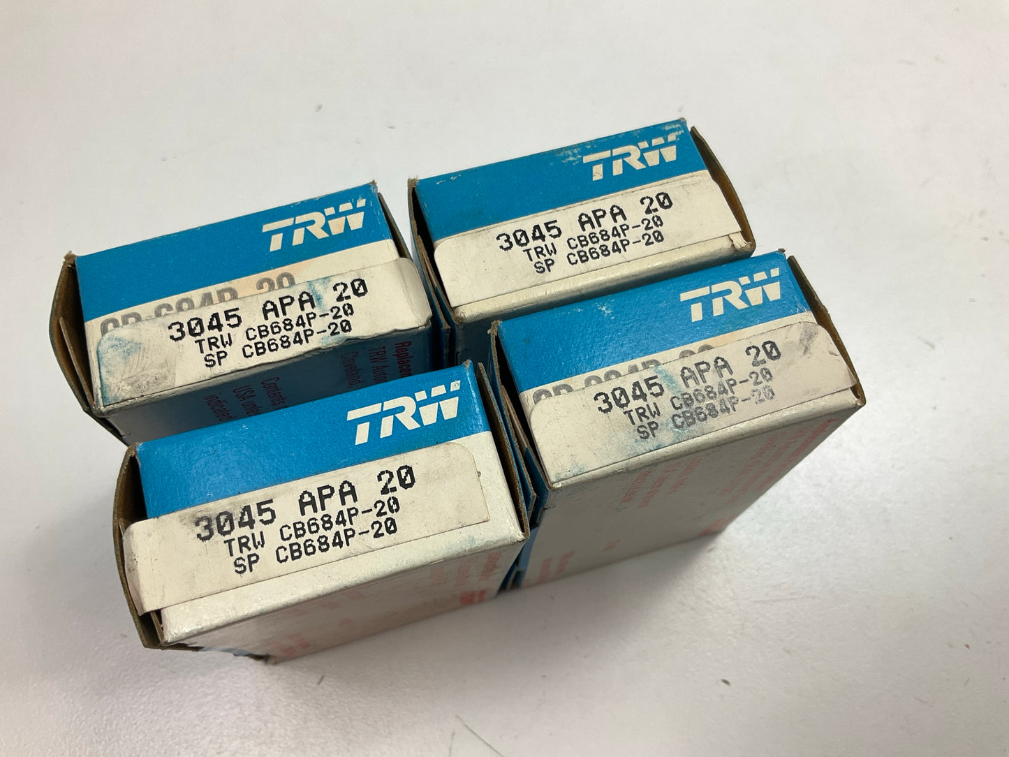 (4) TRW CB684P-20 Connecting Rod Bearings .020'' 1964-83 Olds 260 307 330 350 403