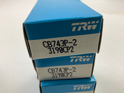 (8) TRW CB743P-2 Connecting Rod Bearings .002'' - Chevrolet BBC 348-454