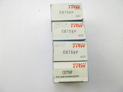 (4) TRW CB758P Connecting Rod Bearings - Standard - Pontiac 350, 400, 455-V8