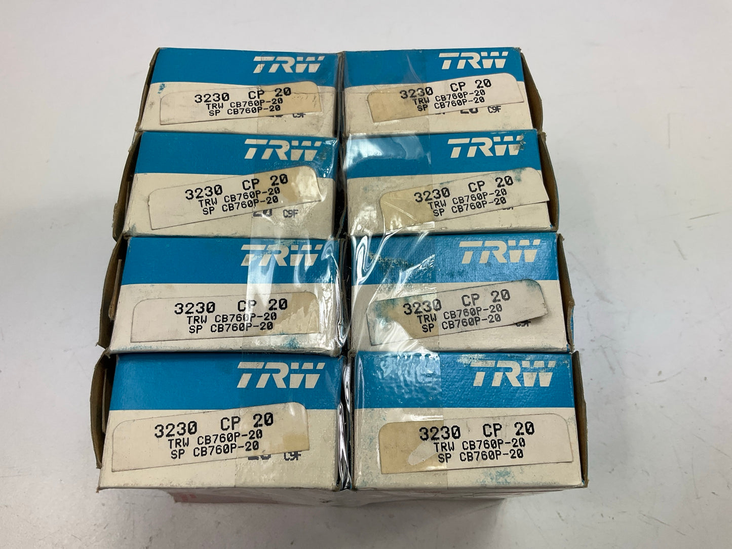 (8) TRW CB760P-20 Connecting Rod Bearings .020'' 1958-76 Ford 332 352 360 390 428
