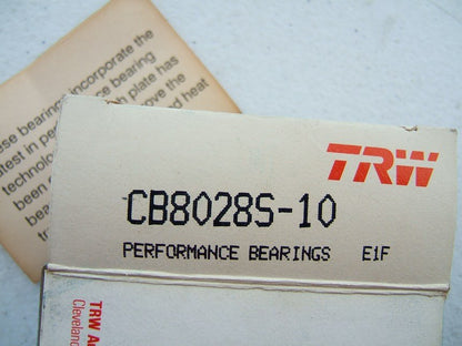 TRW CB8028S 0.010'' Size Performance Connecting Rod Bearings - Chevy 4.3L 262 V6