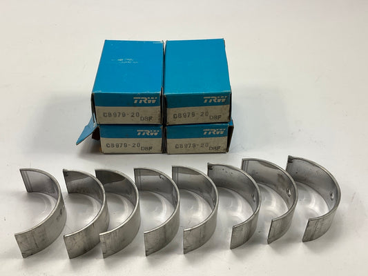 (4) TRW CB979-20 Connecting Rod Bearings .020'' Wisconsin VF4, VF4D, VH4, VH4D