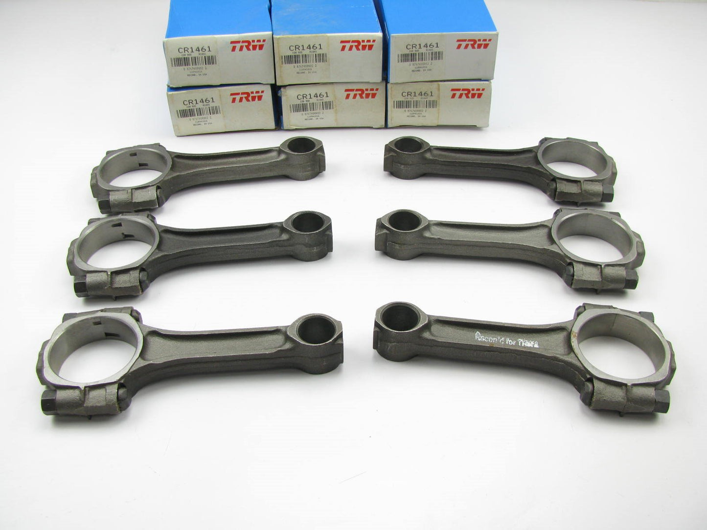 (6) TRW CR1461 Connecting Rod 1978-1984 Pontiac Chevy 220 229 V6