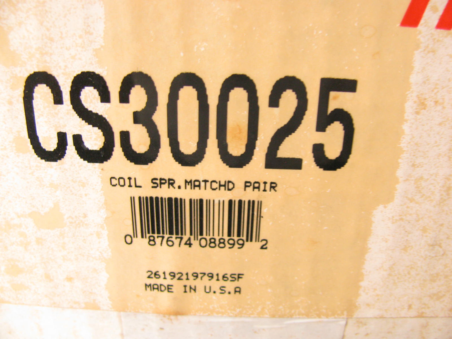 TRW CS30025 Variable Rate Suspension Coil Springs - Rear